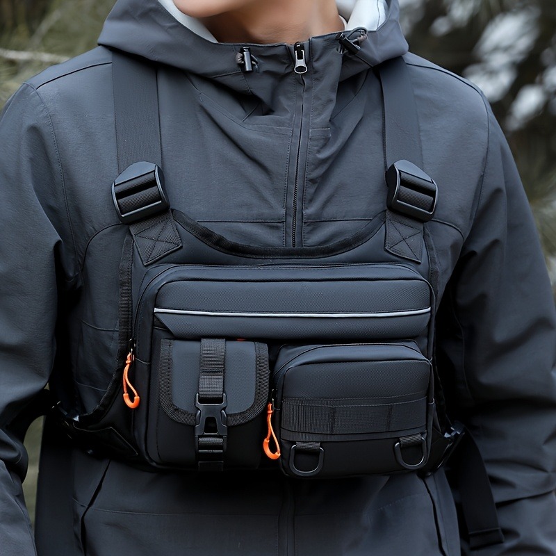 Men's Tactical Chest Bag, Runn - مراجعة Fishing Kit Compact وسعره