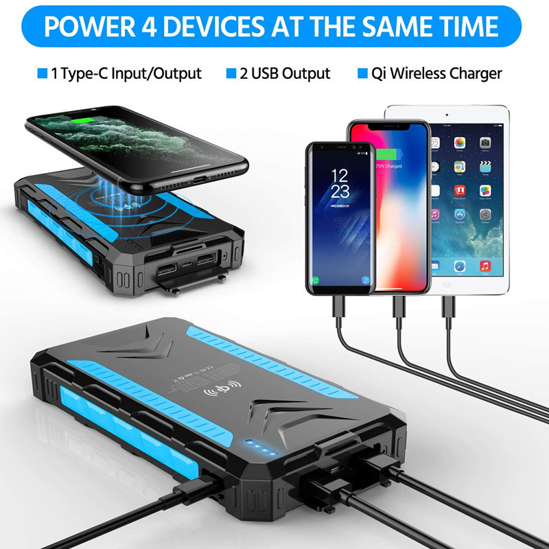 36000mAh Solar Power Bank Fast - مراجعة Solar Emergency Charger وسعره
