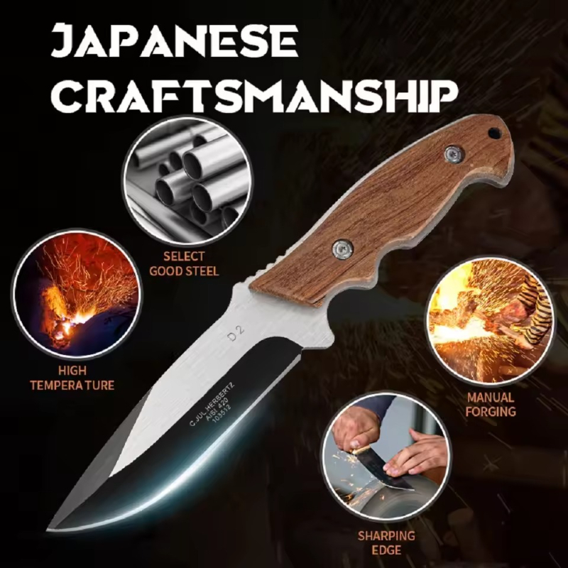 1PC Stainless Steel Kitchen Kn - مراجعة Bushcraft Knife Fixed وسعره