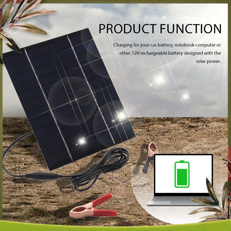 AB98-5.5W 12V Solar Panel Batt - مراجعة Solar Emergency Charger وسعره