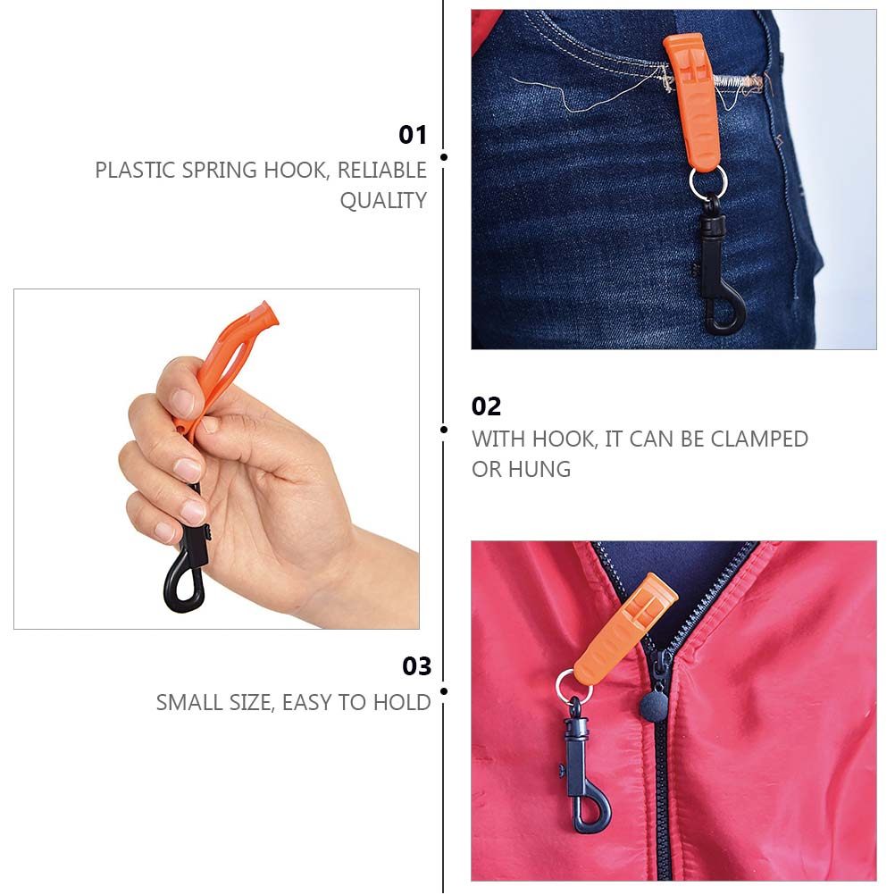 10Pcs Rescue Whistles Plastic  - مراجعة Emergency Whistle Loud وسعره