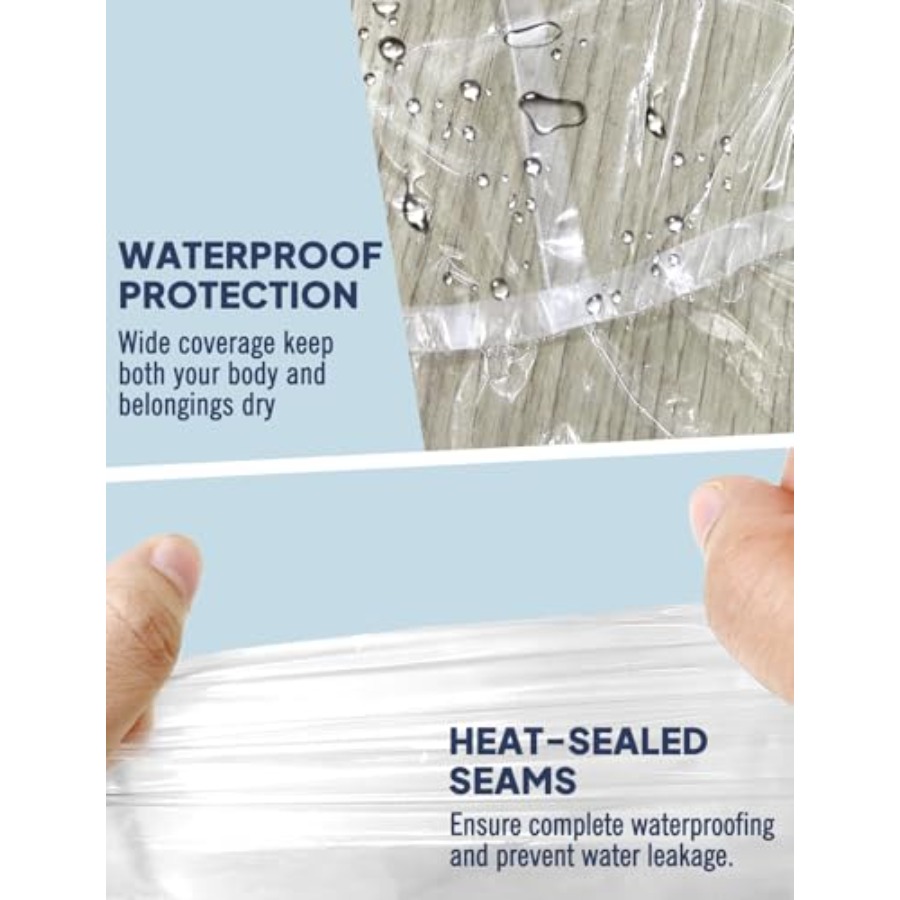 ANYOO Disposable Rain Poncho f - مراجعة Emergency Poncho Rain وسعره
