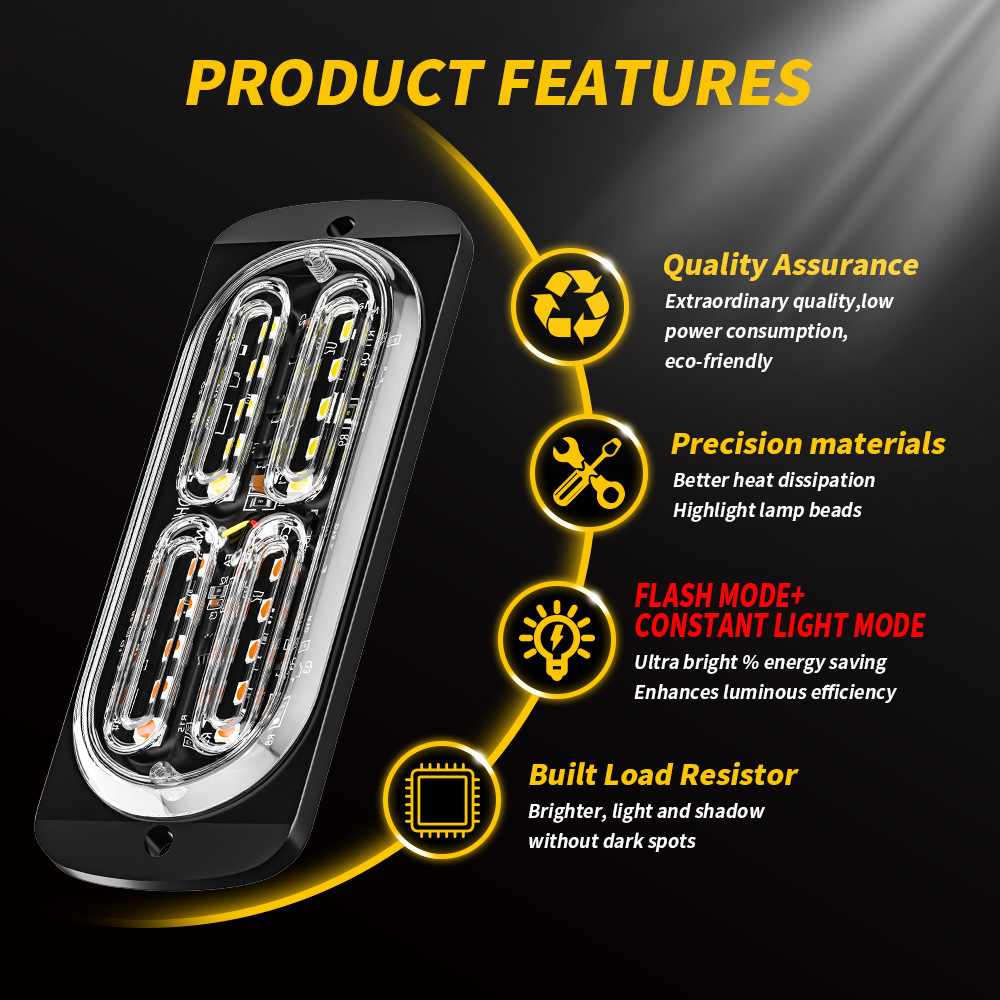 1pcs Led Strobe Warning Light  - مراجعة Sos Light Strobe وسعره