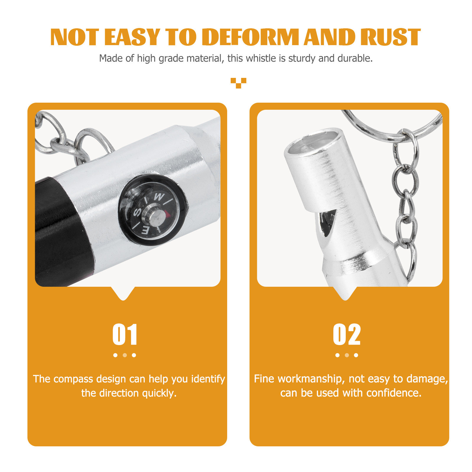 2Pcs Multifunctional Survival  - مراجعة Emergency Whistle Loud وسعره