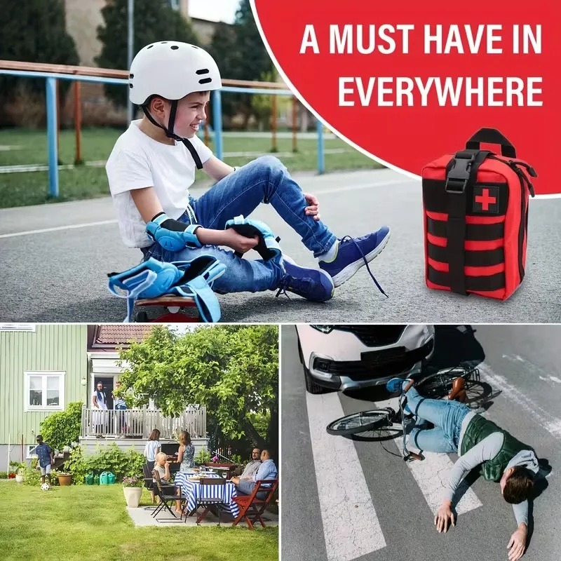 363pcs First Aid Kit Bag All P - مراجعة Bivy Bag Emergency وسعره