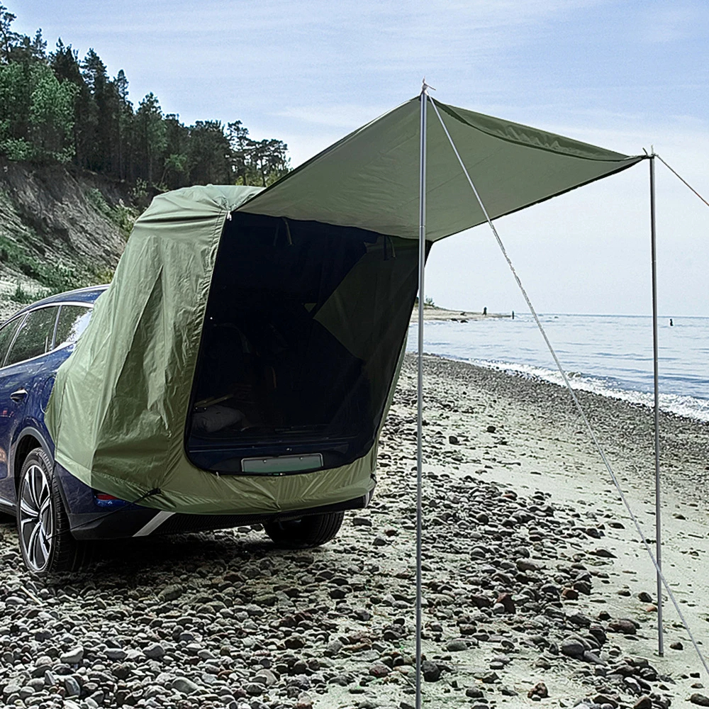 Outdoor Car Rear Tent Camping  - مراجعة Emergency Mylar Tent وسعره