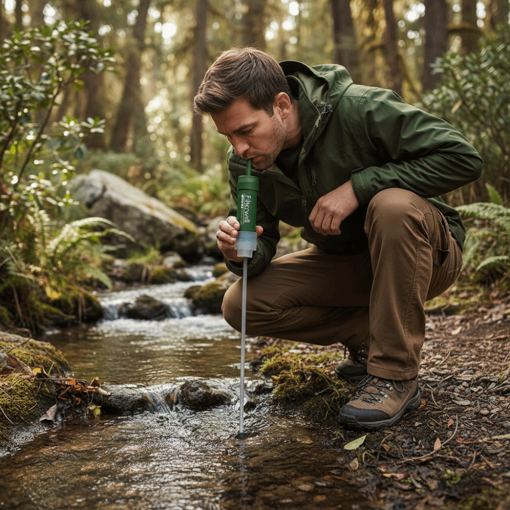 Mini Mini Water Filter Straw P - مراجعة Water Purification Straw وسعره