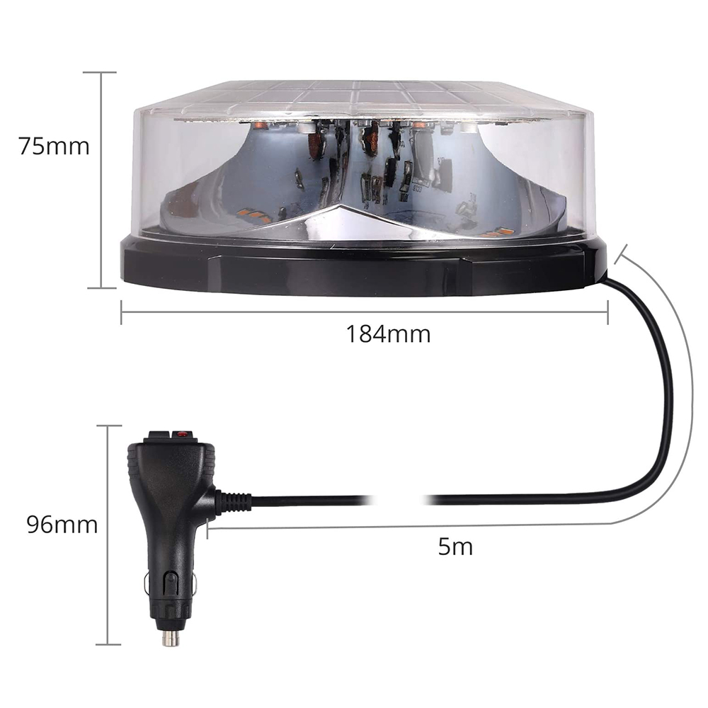 Yellow 24 LED Car Roof Ceiling - مراجعة Sos Light Strobe وسعره