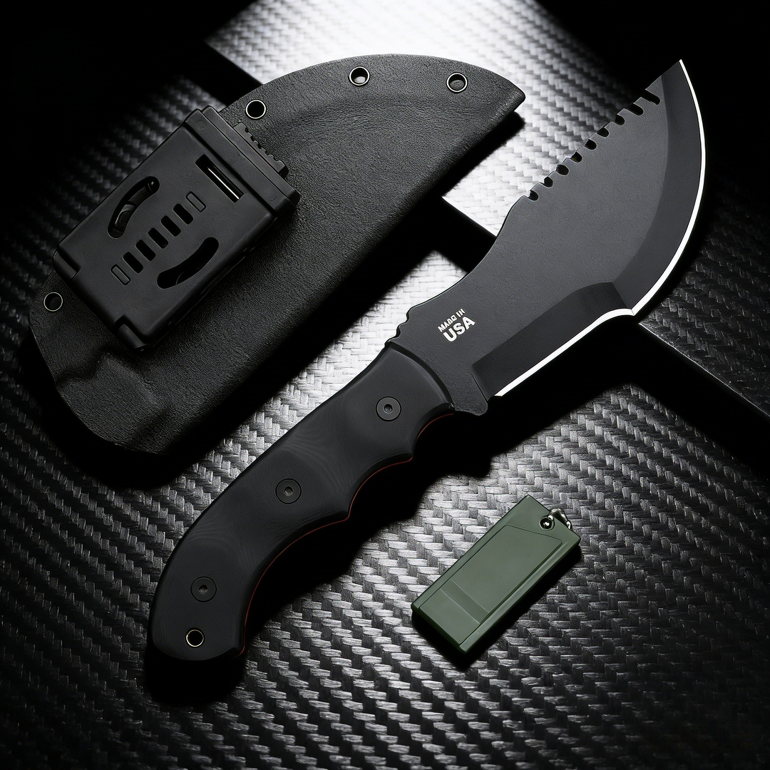TOPS Tracker - Jungle Rescue K - مراجعة Bushcraft Knife Fixed وسعره