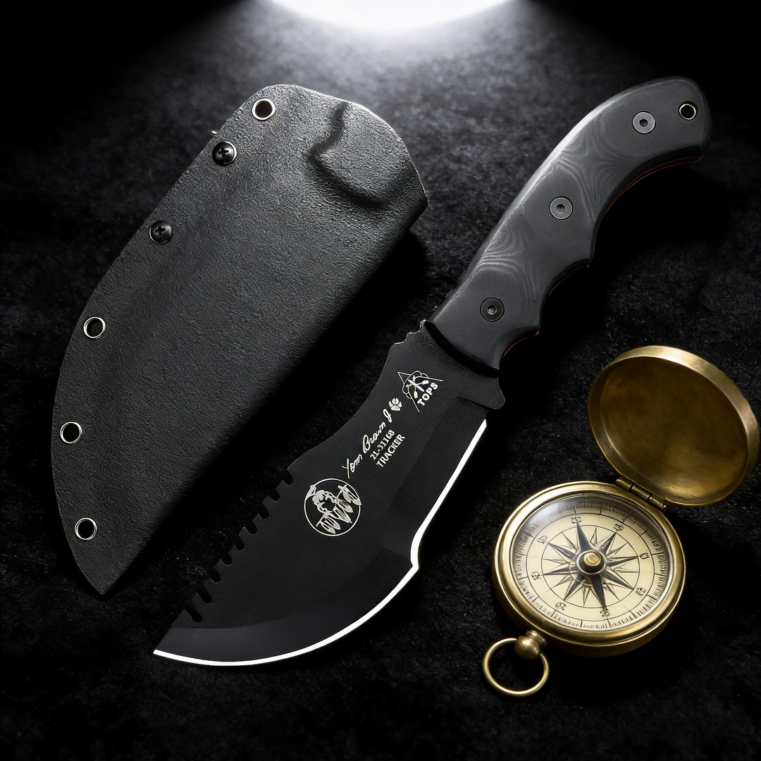 TOPS Tracker - Jungle Rescue K - مراجعة Bushcraft Knife Fixed وسعره