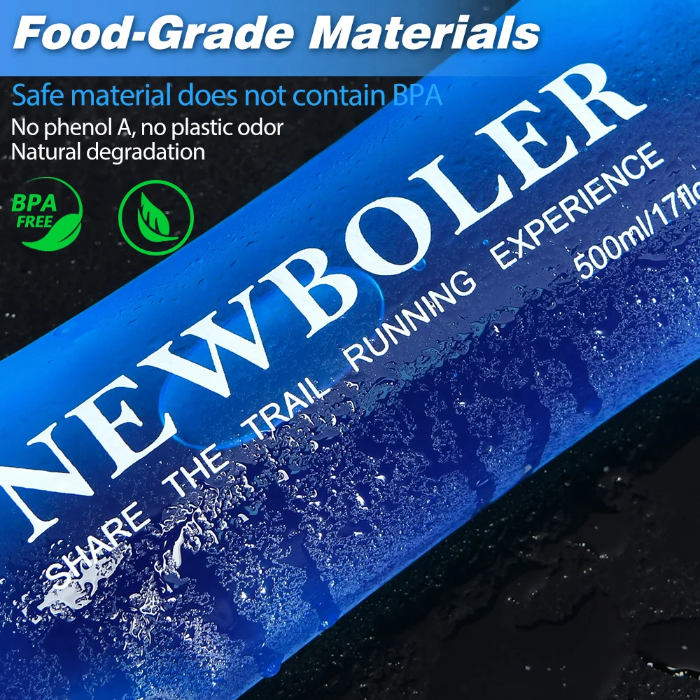 NEWBOLER 300/500ML Water Bottl - مراجعة Water Bag Collapsible وسعره