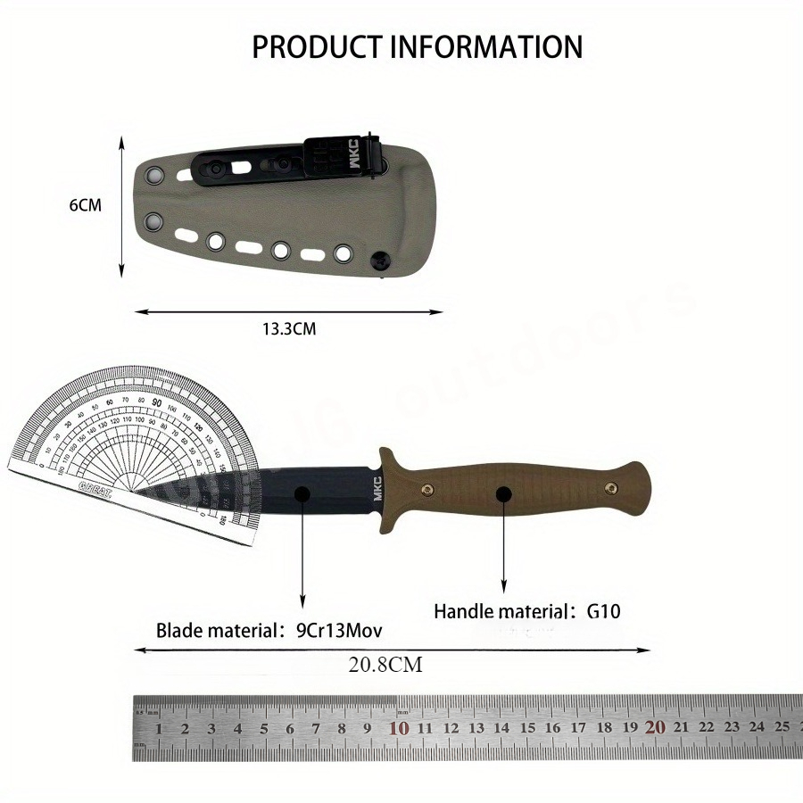 High Hardness MKC V24 Fixed Bl - مراجعة Bushcraft Knife Fixed وسعره