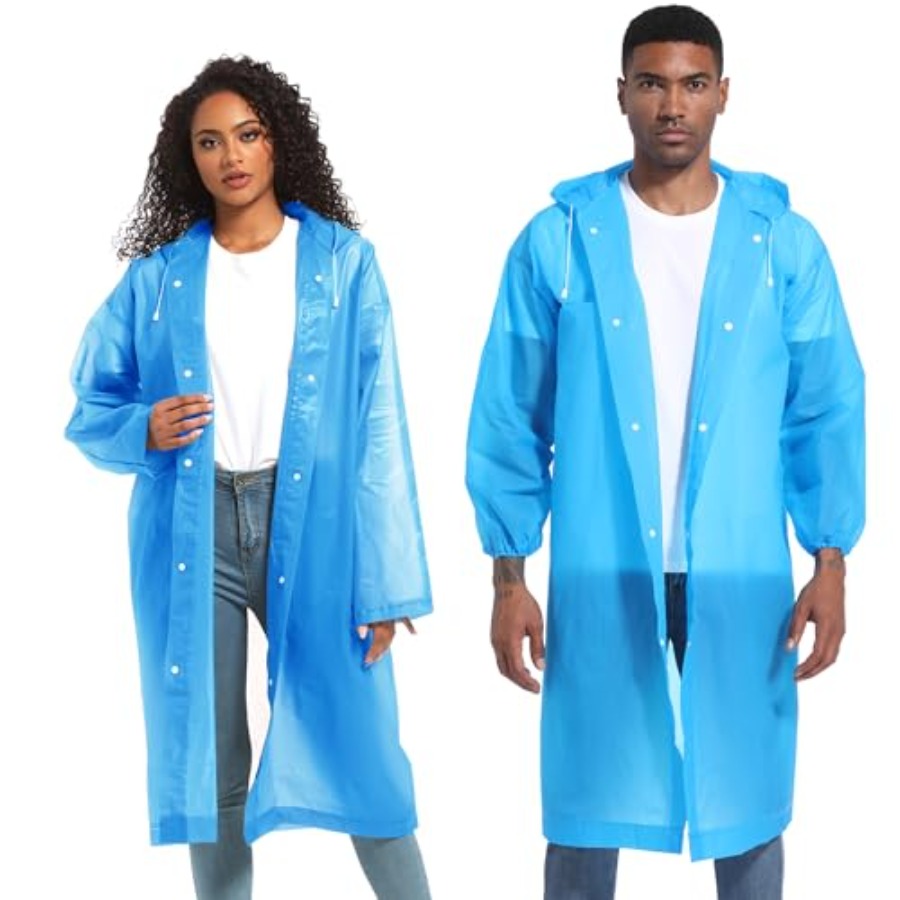 Rain Ponchos for Adults Rainco - مراجعة Emergency Poncho Rain وسعره