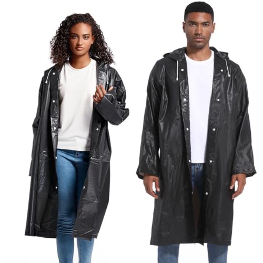 Rain Ponchos for Adults Rainco - مراجعة Emergency Poncho Rain وسعره