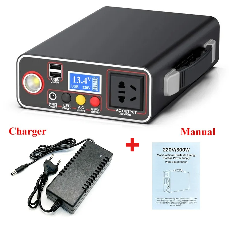 220V 300W Portable Solar Gener - مراجعة Solar Emergency Charger وسعره