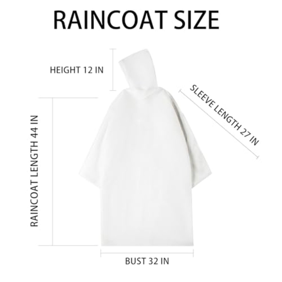 Disposable Rain Ponchos Emerge - مراجعة Emergency Poncho Rain وسعره