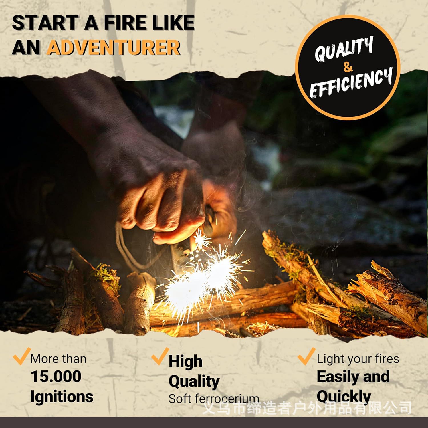 Portable Outdoor Flint and Ste - مراجعة Magnesium Fire Starter وسعره