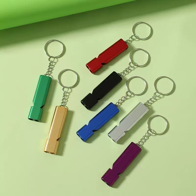 1/2Pcs Random Color Single/Dou - مراجعة Emergency Whistle Loud وسعره