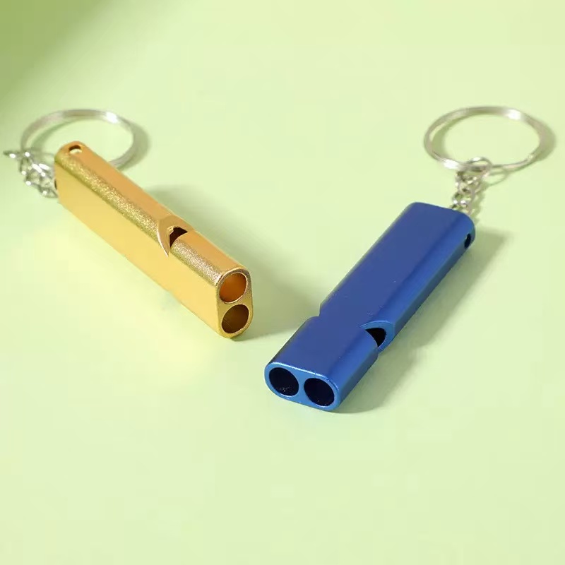 1/2Pcs Random Color Single/Dou - مراجعة Emergency Whistle Loud وسعره