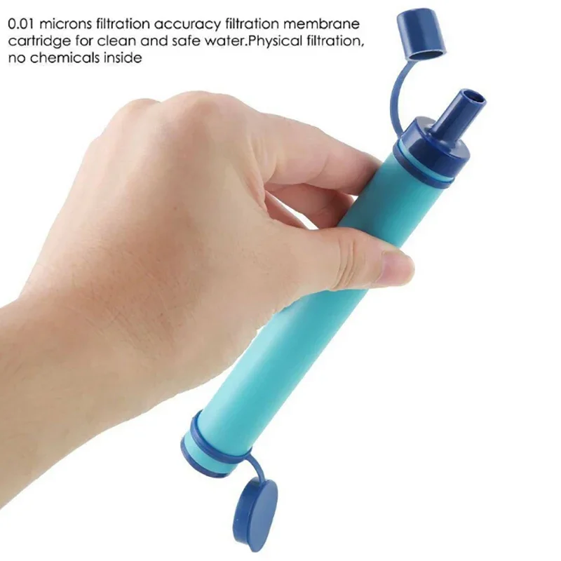 1pc Outdoor Mini Water Filter  - مراجعة Water Purification Straw وسعره