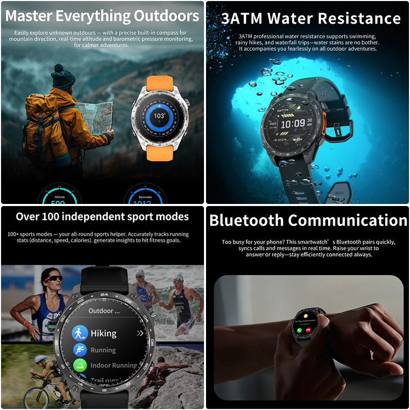 HD300 Pro Men Smart Watch AMOL - مراجعة Compass Lensatic وسعره