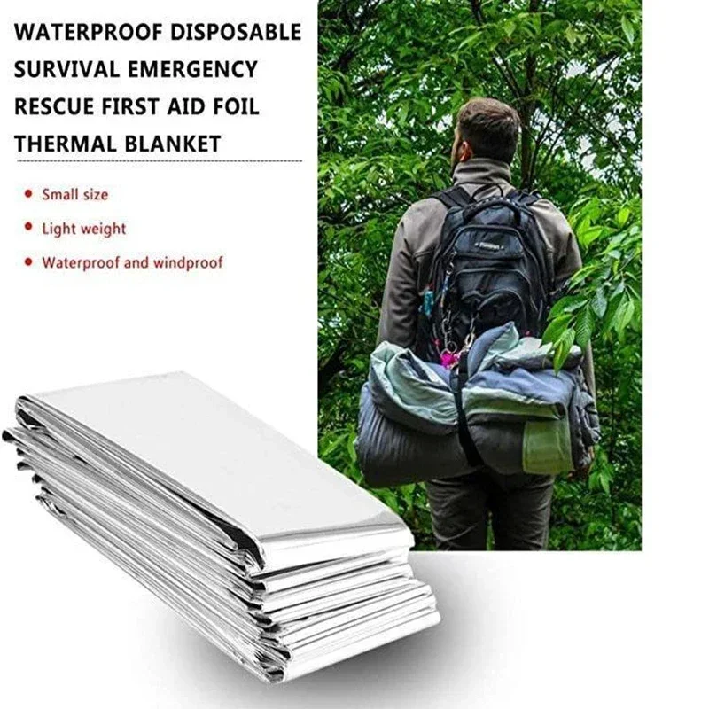 Emergent Blanket Mylar Thermal - مراجعة Emergency Mylar Tent وسعره