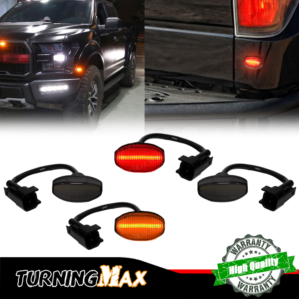 4PCS Smoked Lens Front Amber & - مراجعة Signal Flare Kit وسعره
