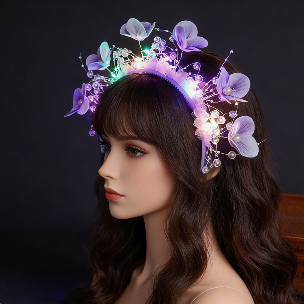 Glowing Flower Butterfly Headb - مراجعة Sos Light Strobe وسعره