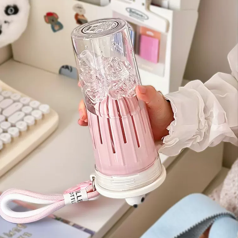 650ml Kawaii Water Bottle With - مراجعة Water Purification Straw وسعره