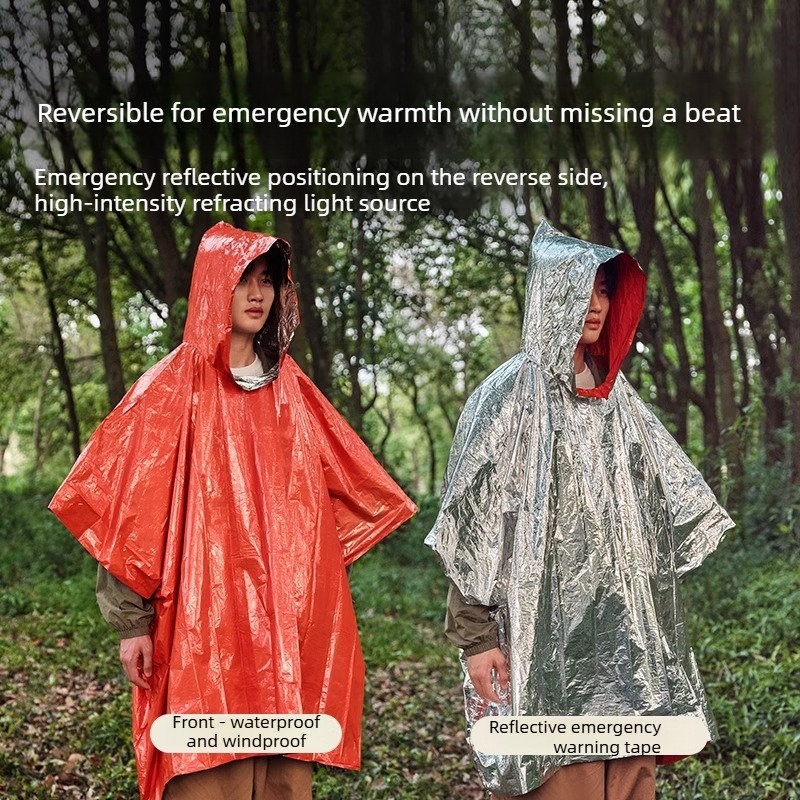 1-10PCS Emergency Rain Poncho  - مراجعة Emergency Poncho Rain وسعره