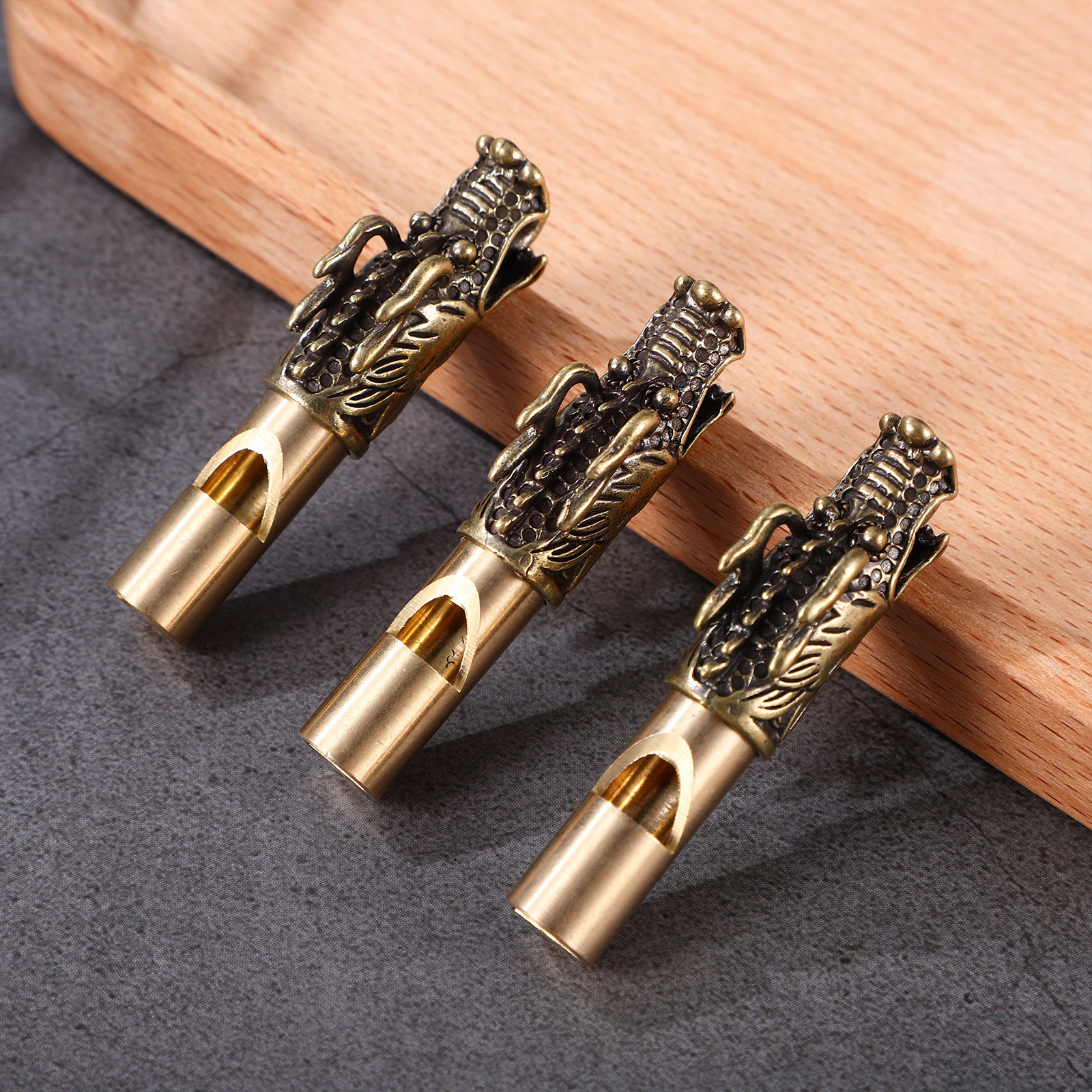 3Pcs Chinese Dragon Brass Whis - مراجعة Emergency Whistle Loud وسعره