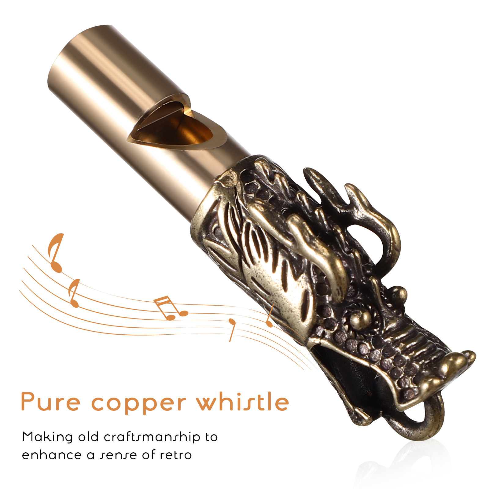 3Pcs Chinese Dragon Brass Whis - مراجعة Emergency Whistle Loud وسعره