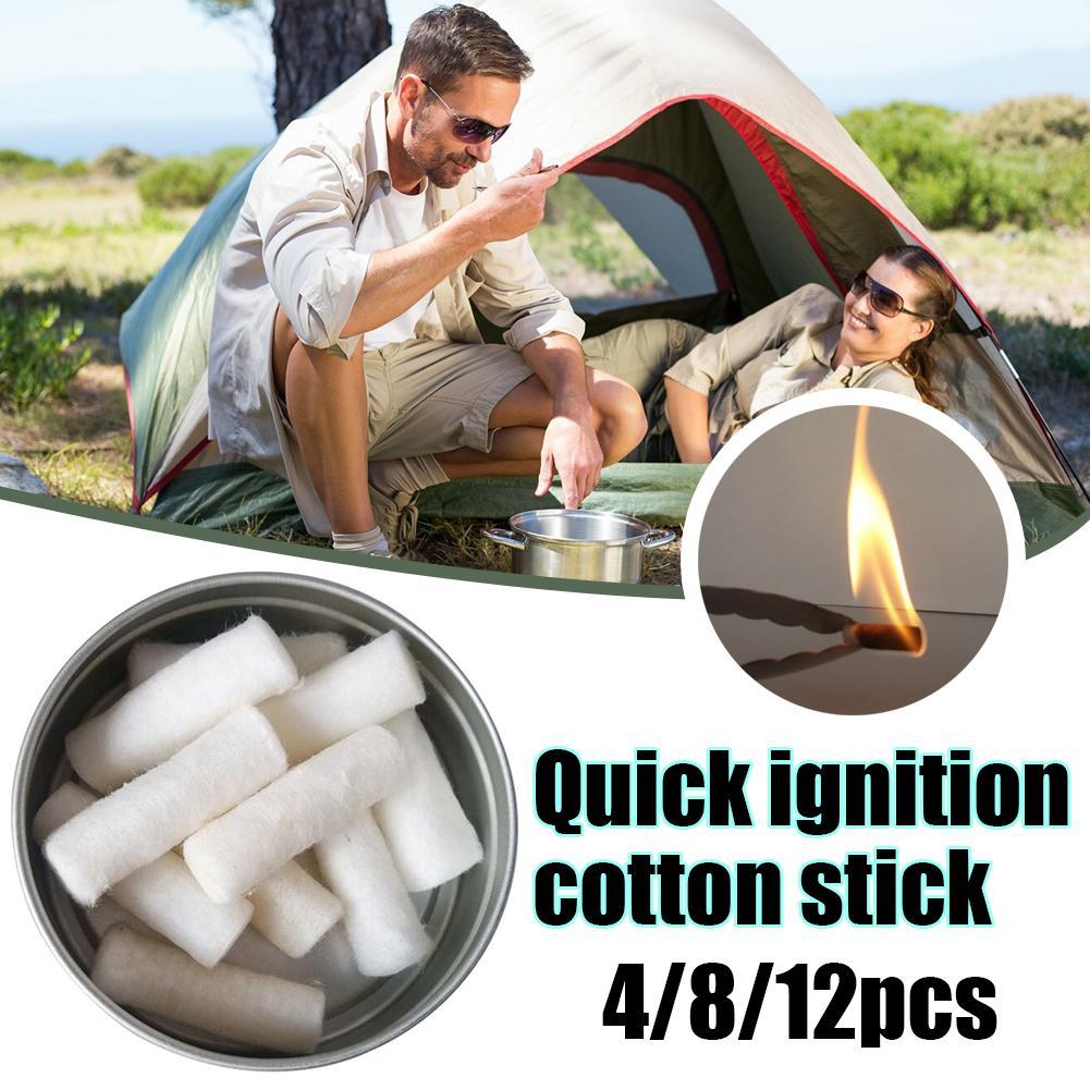 12pcs Outdoor Camping Paraffin - مراجعة Fire Starting Kit وسعره