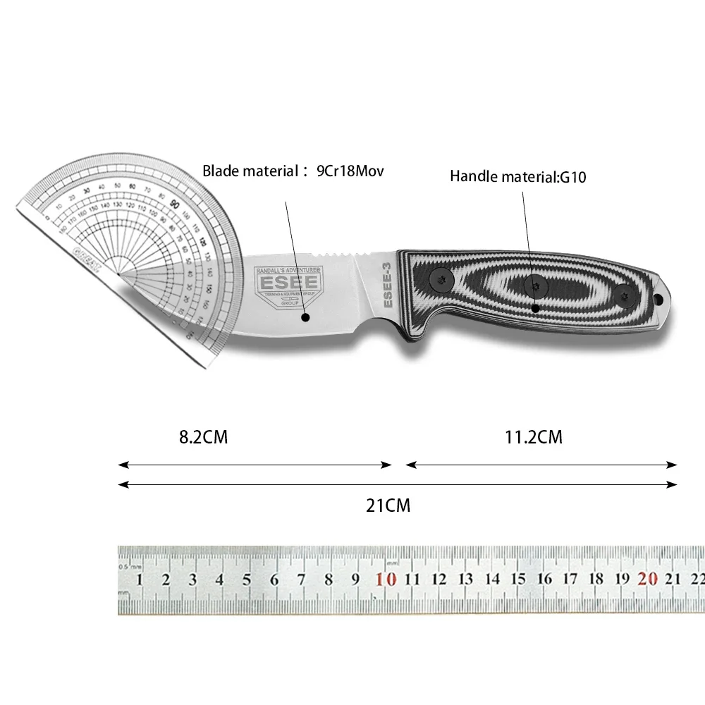 High Hardness Fixed Blade Knif - مراجعة Bushcraft Knife Fixed وسعره