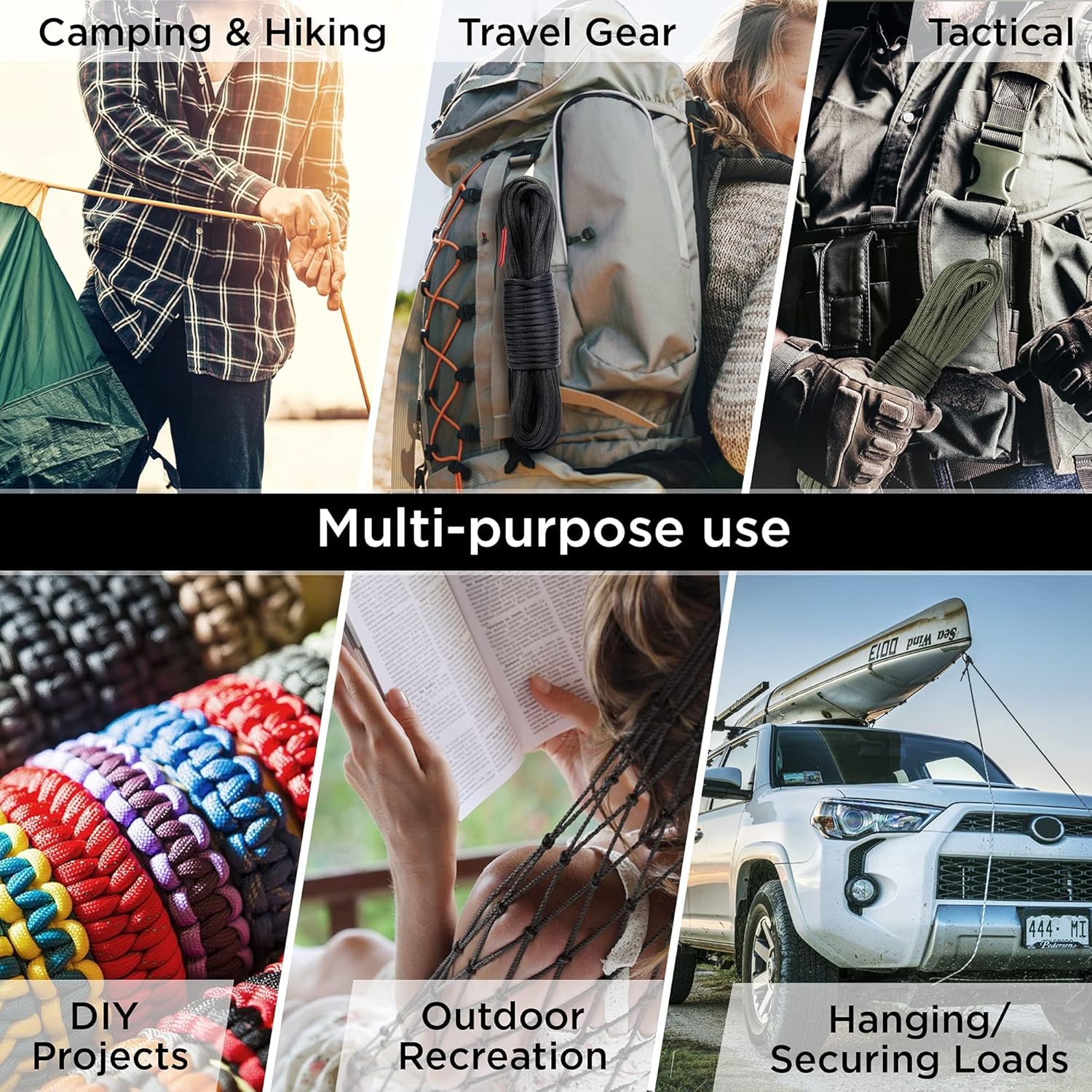 750 lb Paracord Rope - 1000Ft/ - مراجعة Para Cord 1000Ft وسعره