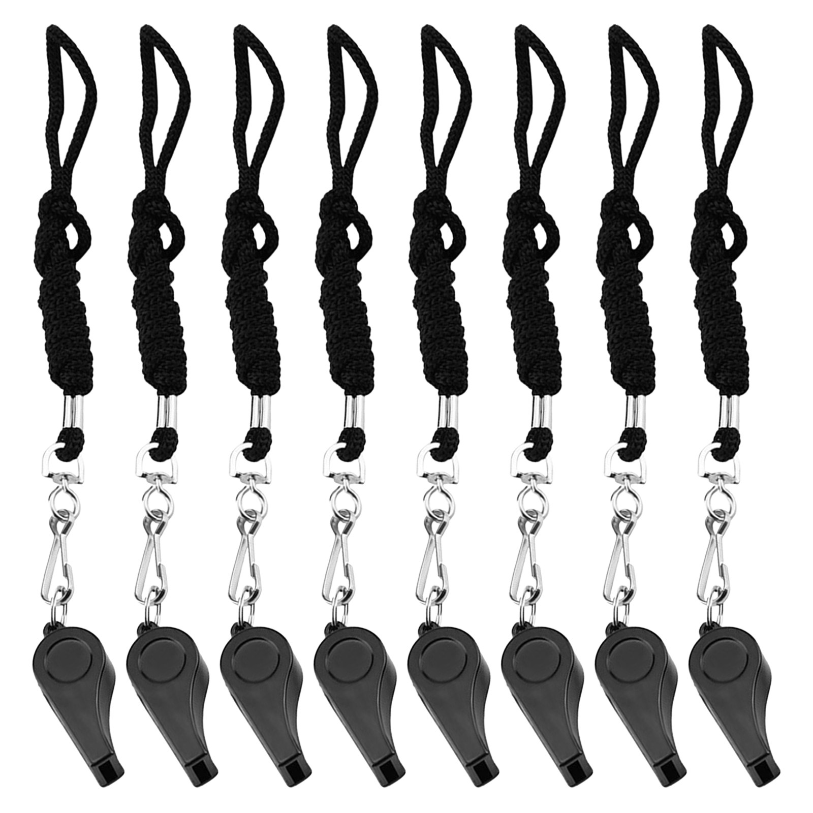 8Pcs Hanging Survival Whistles - مراجعة Emergency Whistle Loud وسعره
