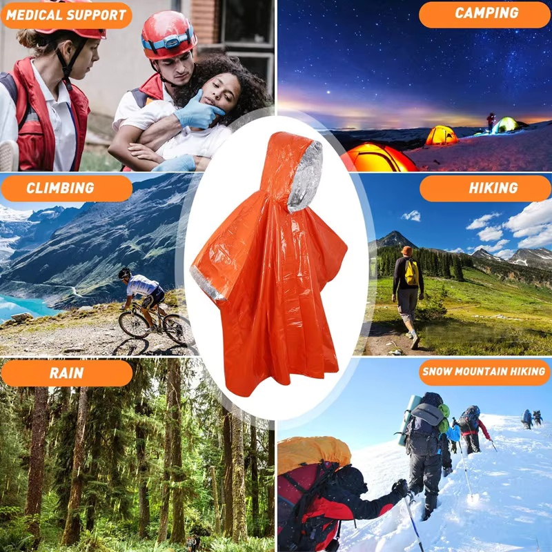 Emergency Survival Rain Poncho - مراجعة Survival Blanket Reflective وسعره