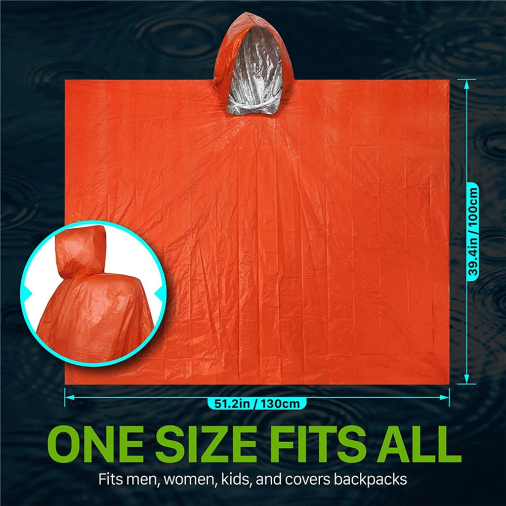 LIFE Emergency Survival Poncho - مراجعة Survival Blanket Reflective وسعره