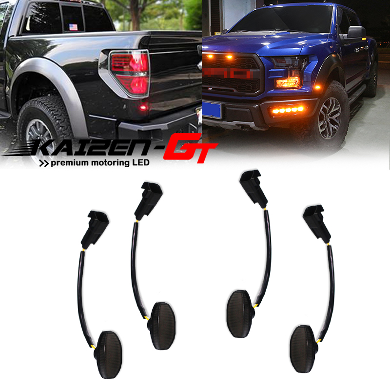 4PCS Smoked Lens Front Amber & - مراجعة Signal Flare Kit وسعره