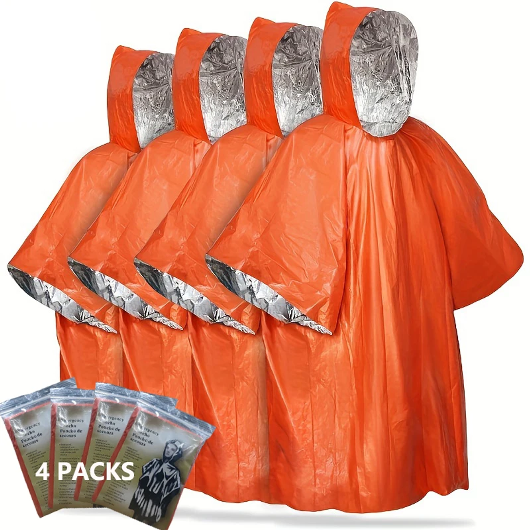 Emergency Rain Poncho with Hoo - مراجعة Emergency Mylar Tent وسعره